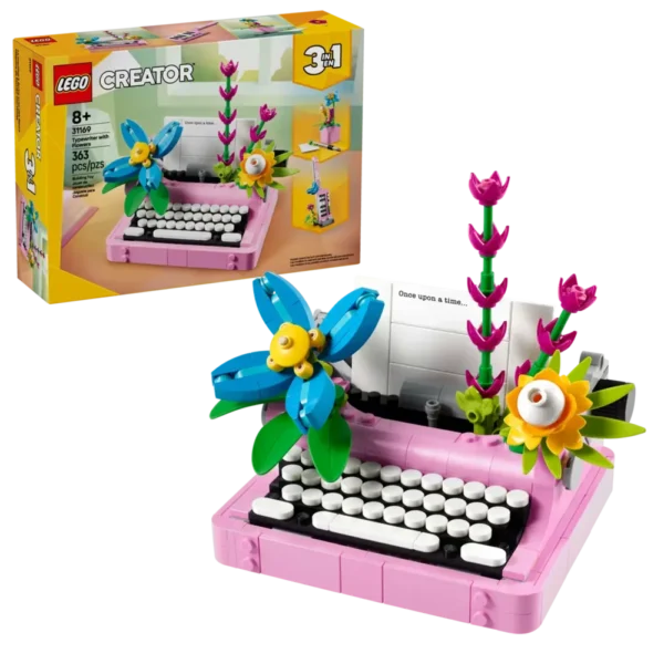 CREATOR - Macchina da scrivere con fiori